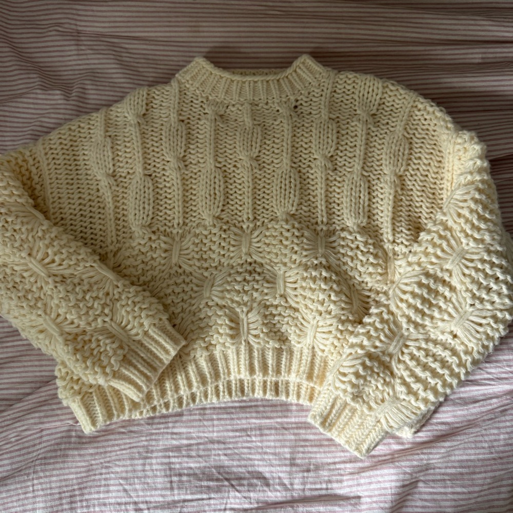 Zara Chunky Mockneck Knit Sweater